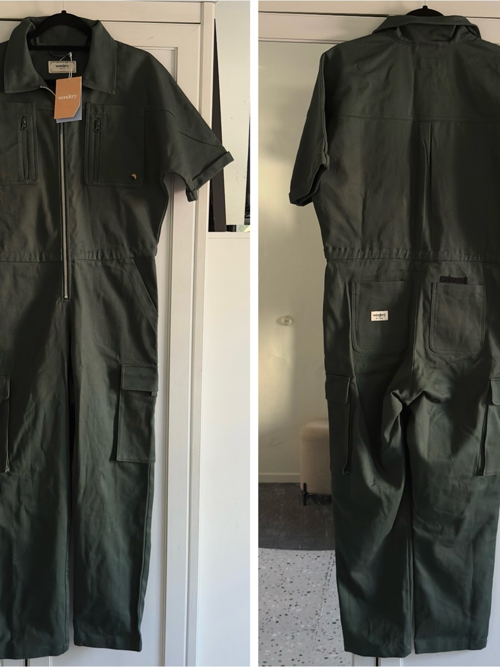 Wondery Outdoors Juniper Camp Jumpsuit in Forest Green Size Large